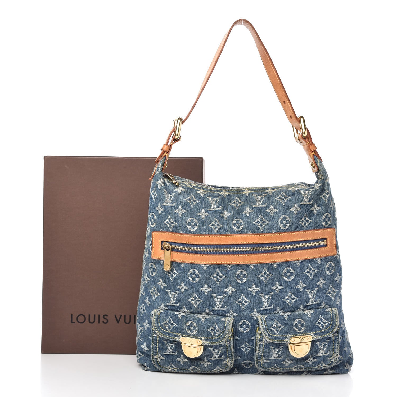 Louis Vuitton Denim Baggy GM Blue 10 of 10