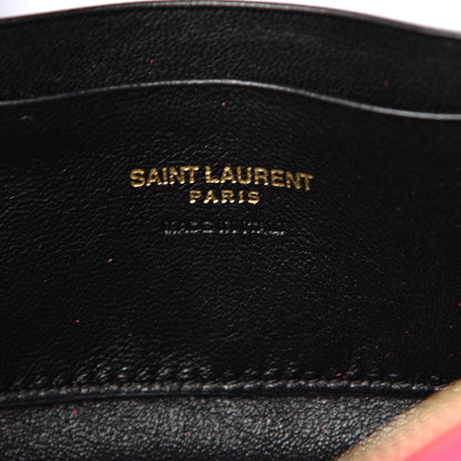 Saint Laurent Grain De Poudre Matelasse Monogram Mini Lou Camera Bag Fuchsia 5 of 9