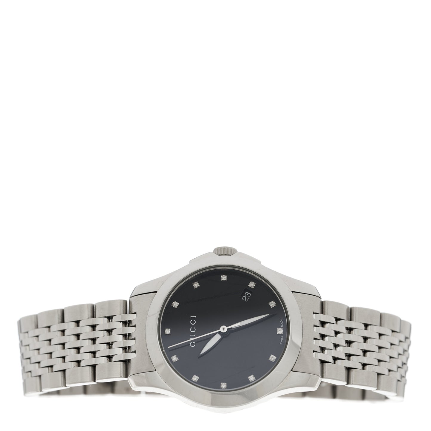 Stainless Steel Diamond 27mm G-Timeless Quartz Watch Black