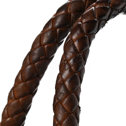 Prada Nappa Chevron Braided Drawstring Bag Brown 9 of 9