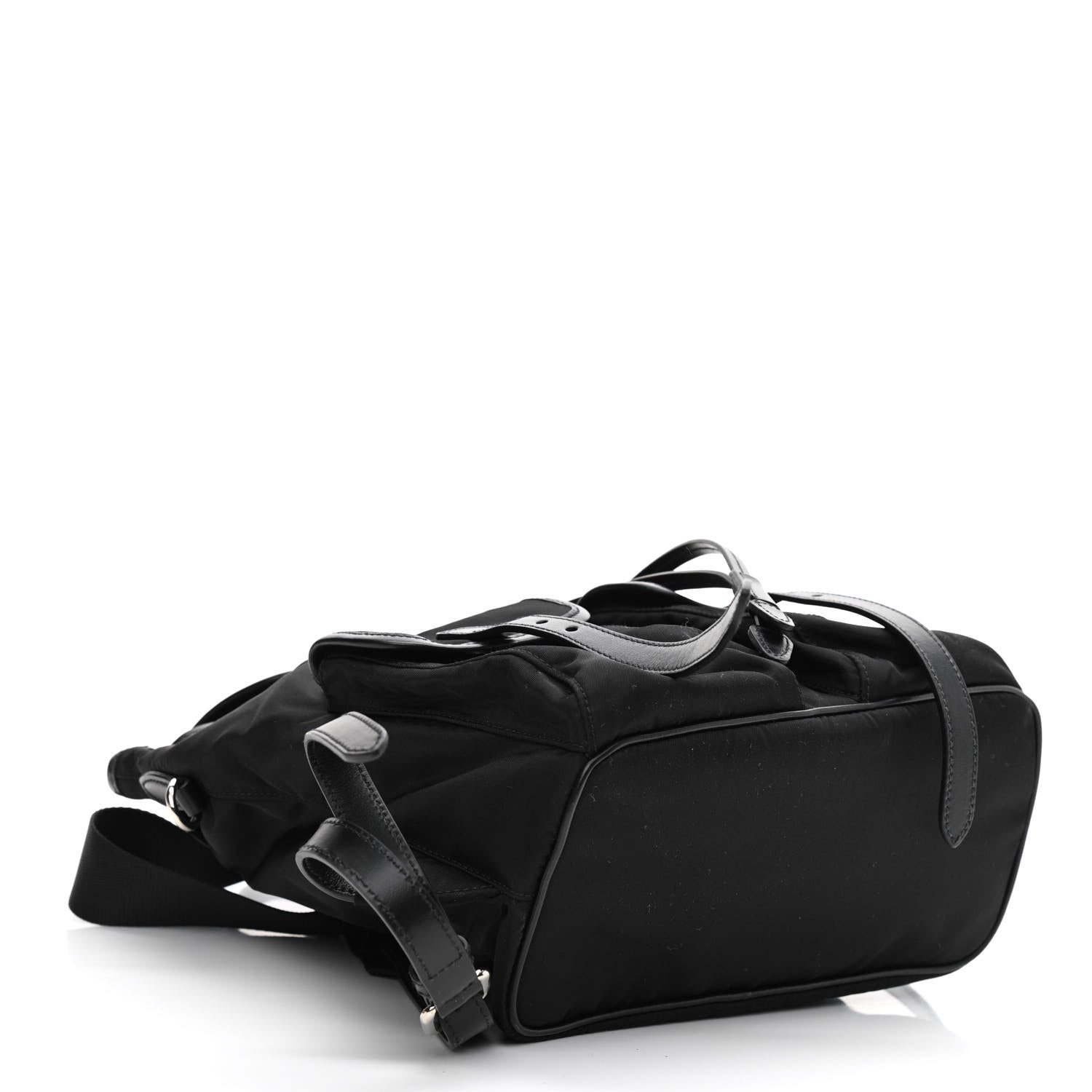 Prada Tessuto Nylon Vitello Backpack Black 4 of 10