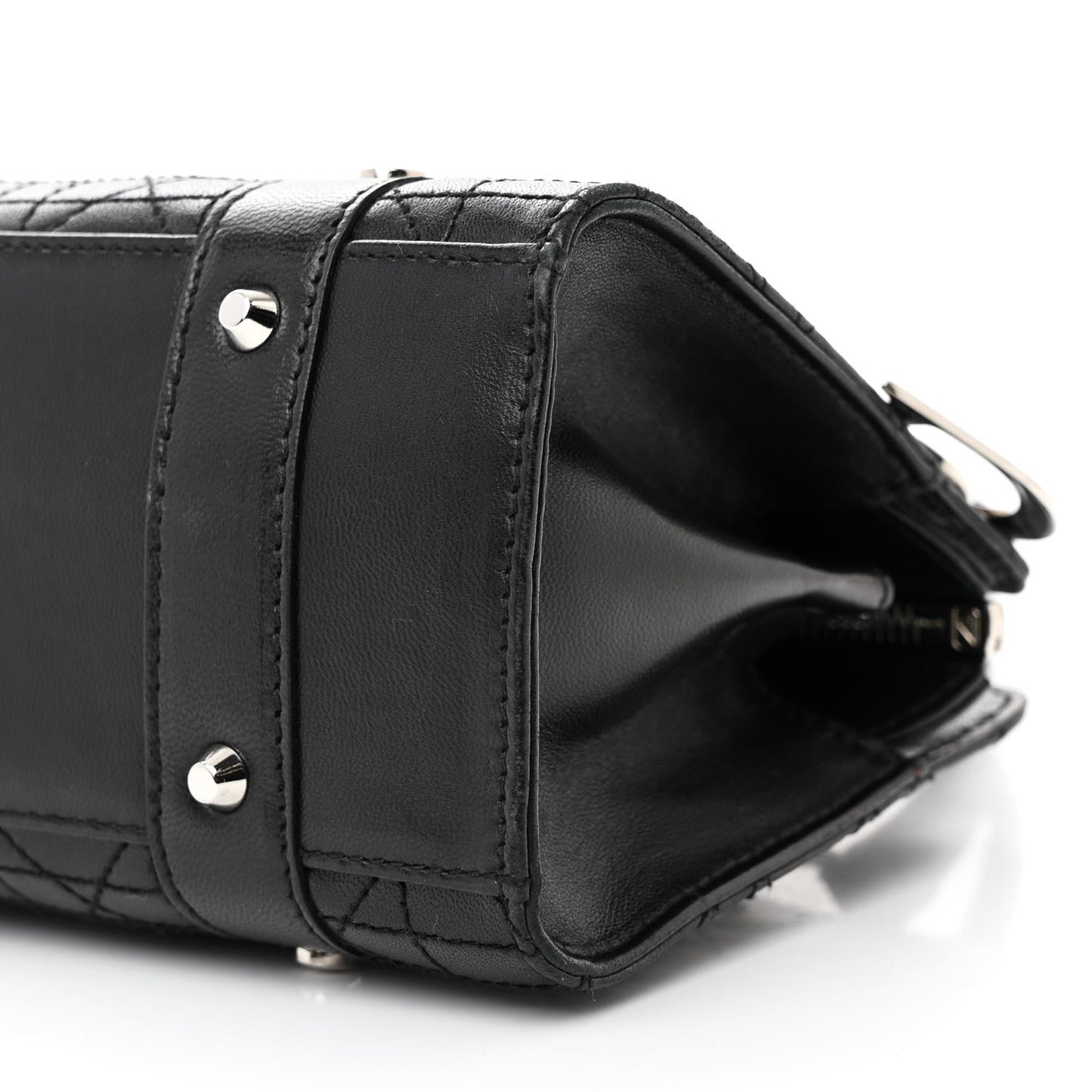 Lambskin Cannage Soft Lady Dior East West Black