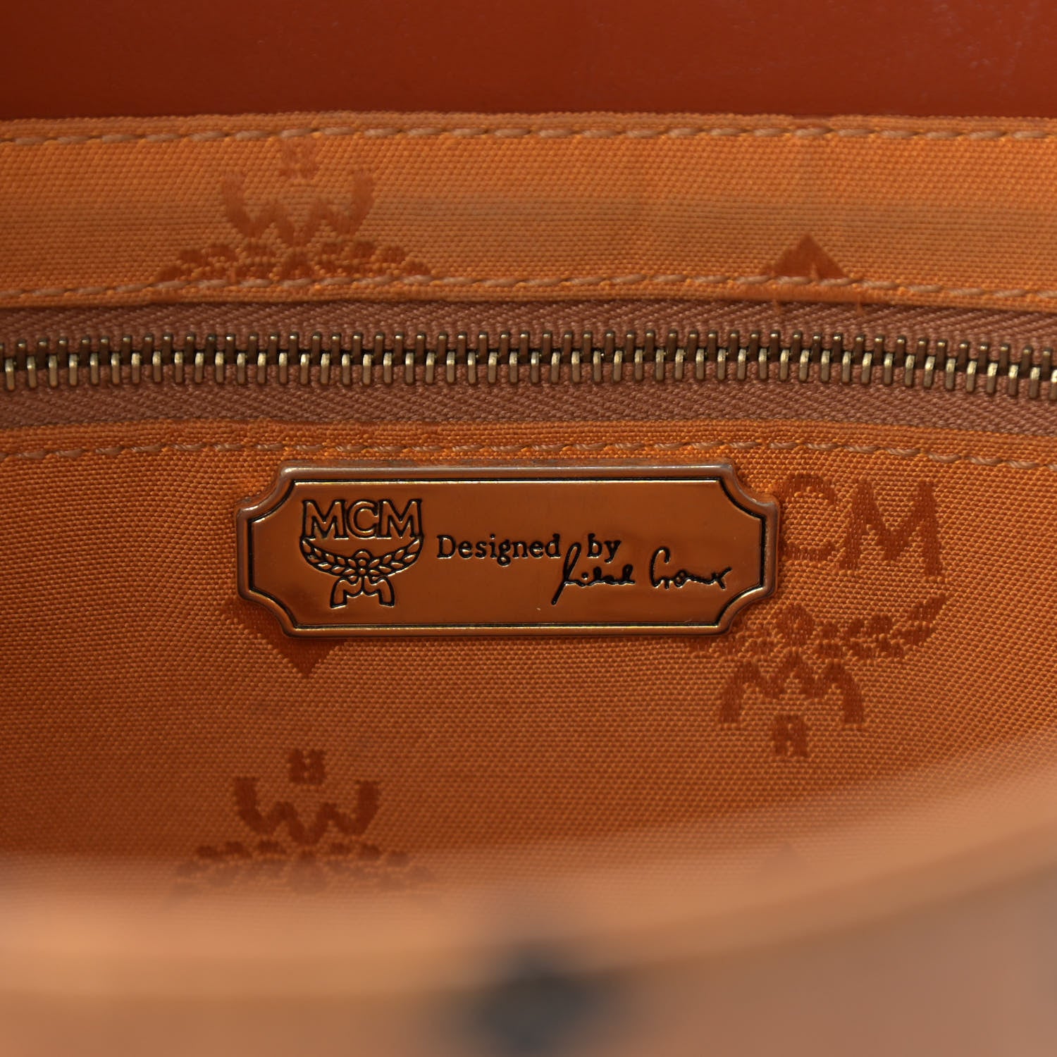 MCM Visetos Small Tote Cognac 9 of 16