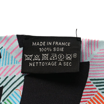 Hermes Silk Cavalcadour Morning Twilly Black Rouge Vert 3 of 4