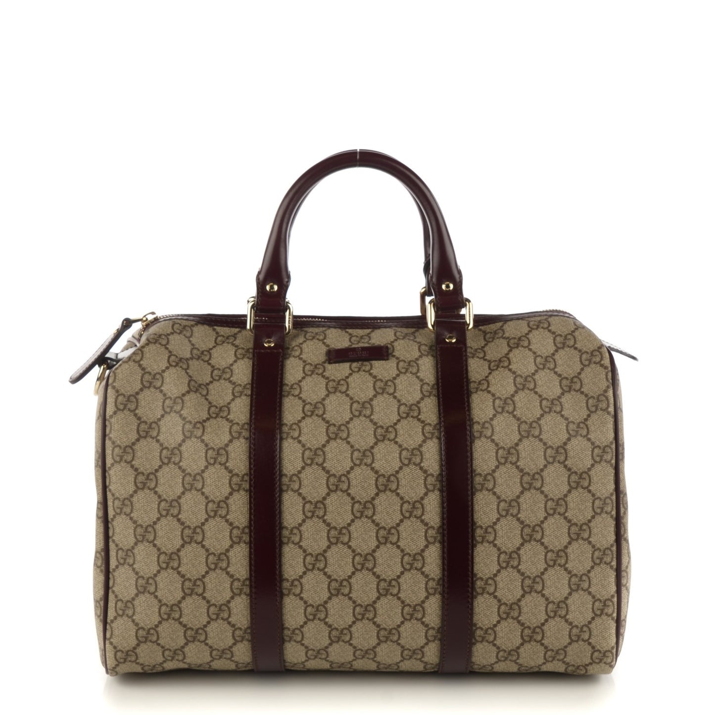 GG Plus Monogram Medium Joy Boston Bordeaux