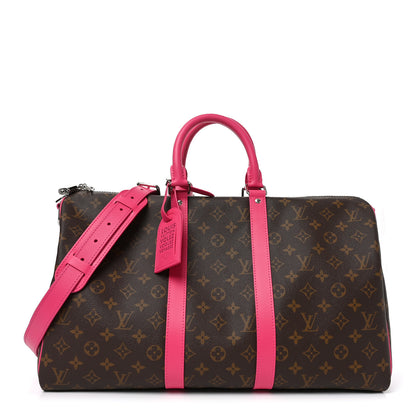 Louis Vuitton Monogram Keepall Bandouliere 45 Pondichery Pink 1 of 8