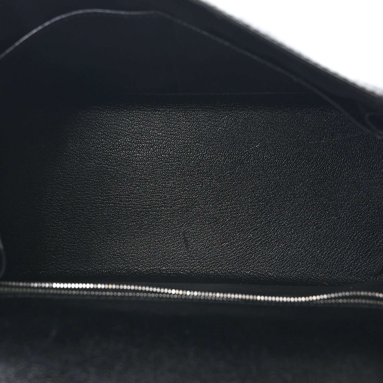 Hermes Box Toile Vibrato Kelly Sellier 28 Black Gris 5 of 10
