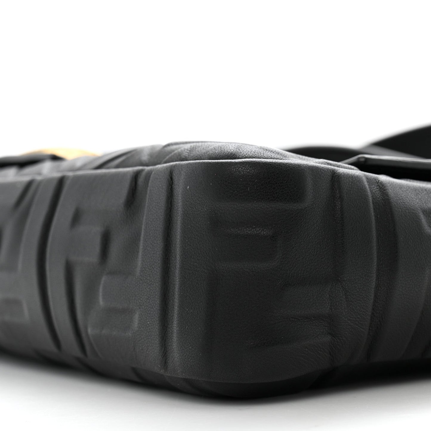 Nappa FF 1974 Embossed Baguette Black