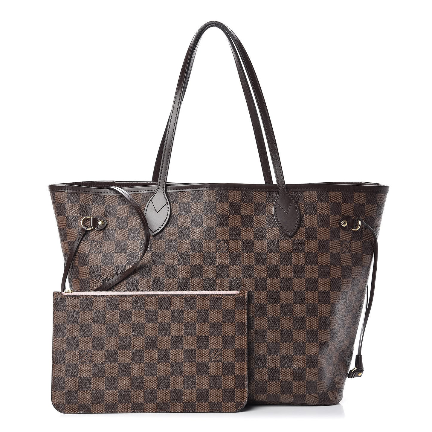 Damier Ebene Neo Neverfull MM Rose Ballerine