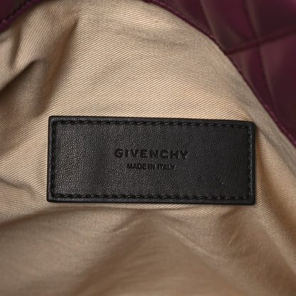 Givenchy Rubber Effect Canvas Quilted Duo Shopper Tote Aubergine 6 of 13