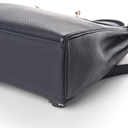 Hermes Taurillon Clemence Kelly Ado Backpack Bleu Nuit 9 of 10