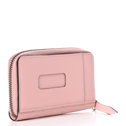 Gucci Guccissima Signature Crystal Cat Zip Around Card Case Light Candy Pink 3 of 13