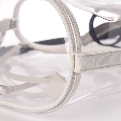 Prada Plexiglass Canapa Small Shopper Tote White 11 of 11