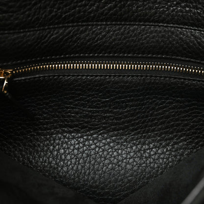 Valentino Garavani Pebbled Calfskin Large Rockstud Flip-Lock Messenger Bag Black 9 of 10