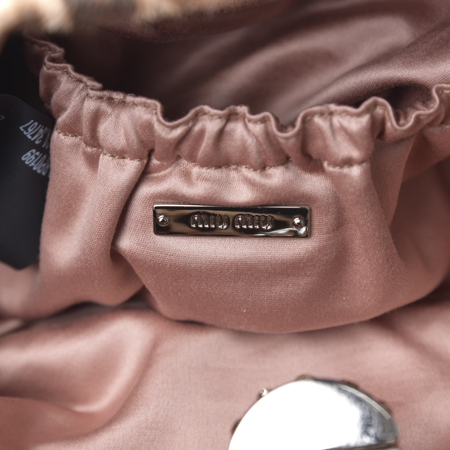 Miu Miu Pony Hair Leopard Crystal Flap Clutch Brown 5 of 10
