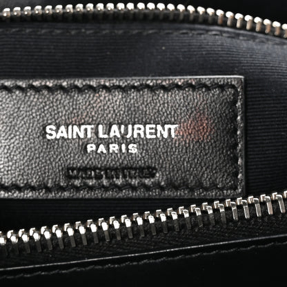 Saint Laurent Calfskin Y Quilted Monogram Medium Loulou Chain Satchel Black 6 of 12
