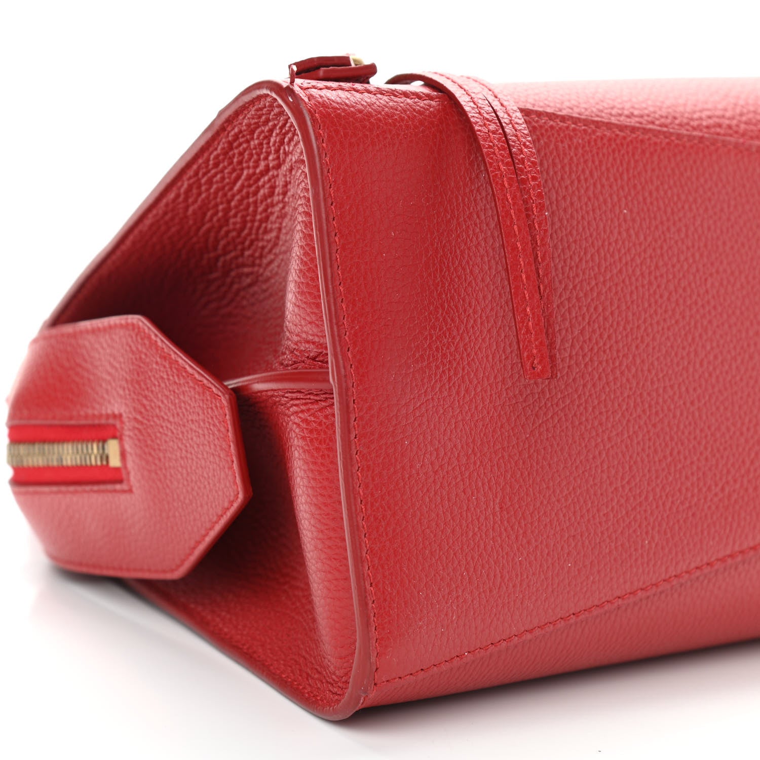 Balenciaga Grained Calfskin Neo Classic Gold Hardware S City Medium Red 8 of 11