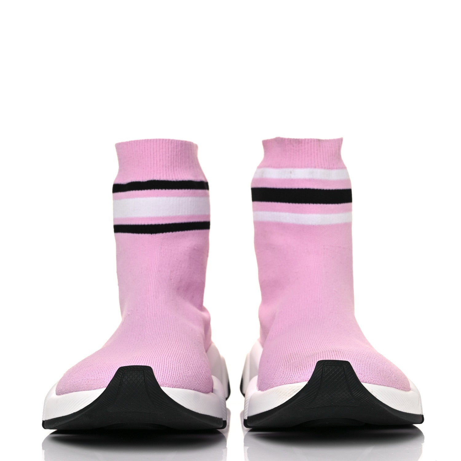 Balenciaga Technical 3D Recycled Knit Striped Womens Speed 2.0 Sneakers 40 Sweet Lilac Multicolor 2 of 7