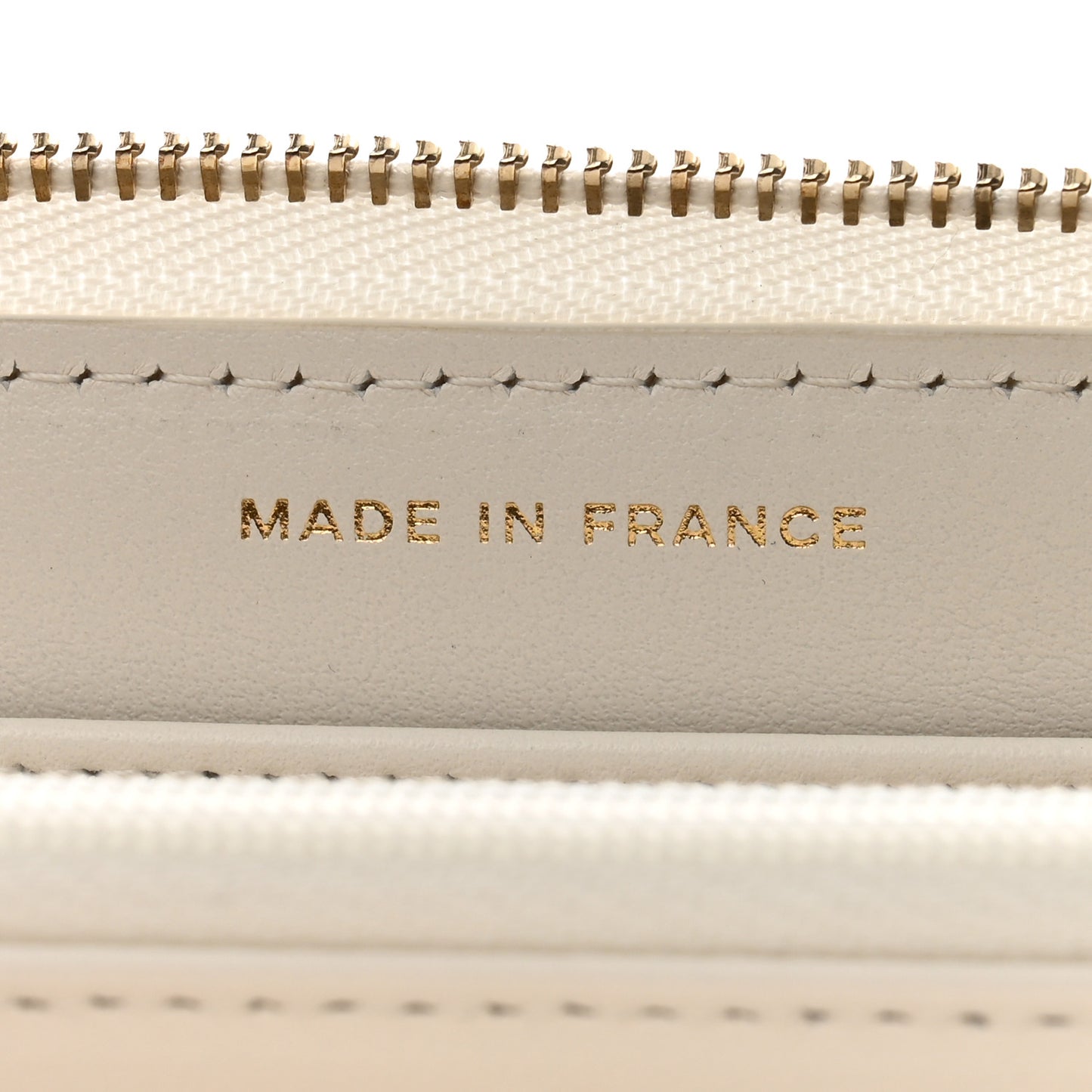 Caviar Quilted Large Gusset Zip Around Wallet White