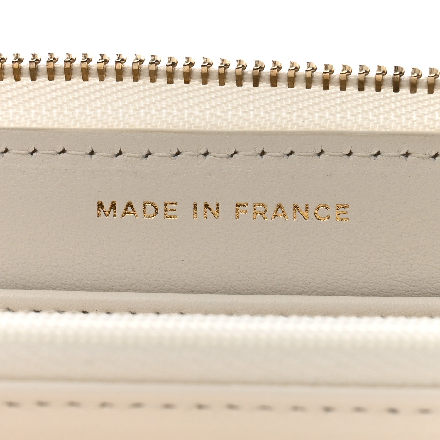 Chanel Caviar Quilted Large Gusset Zip Around Wallet White 8 of 11