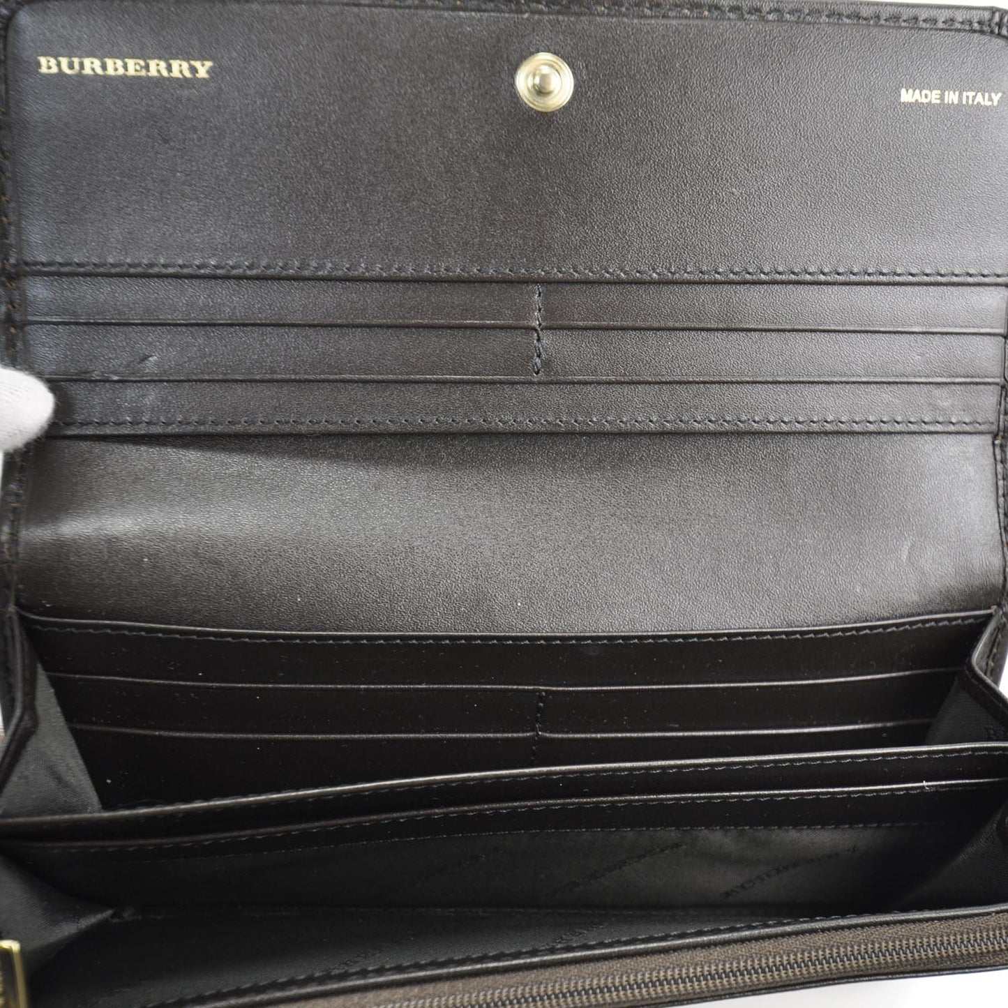 Haymarket Check Continental Wallet Brown