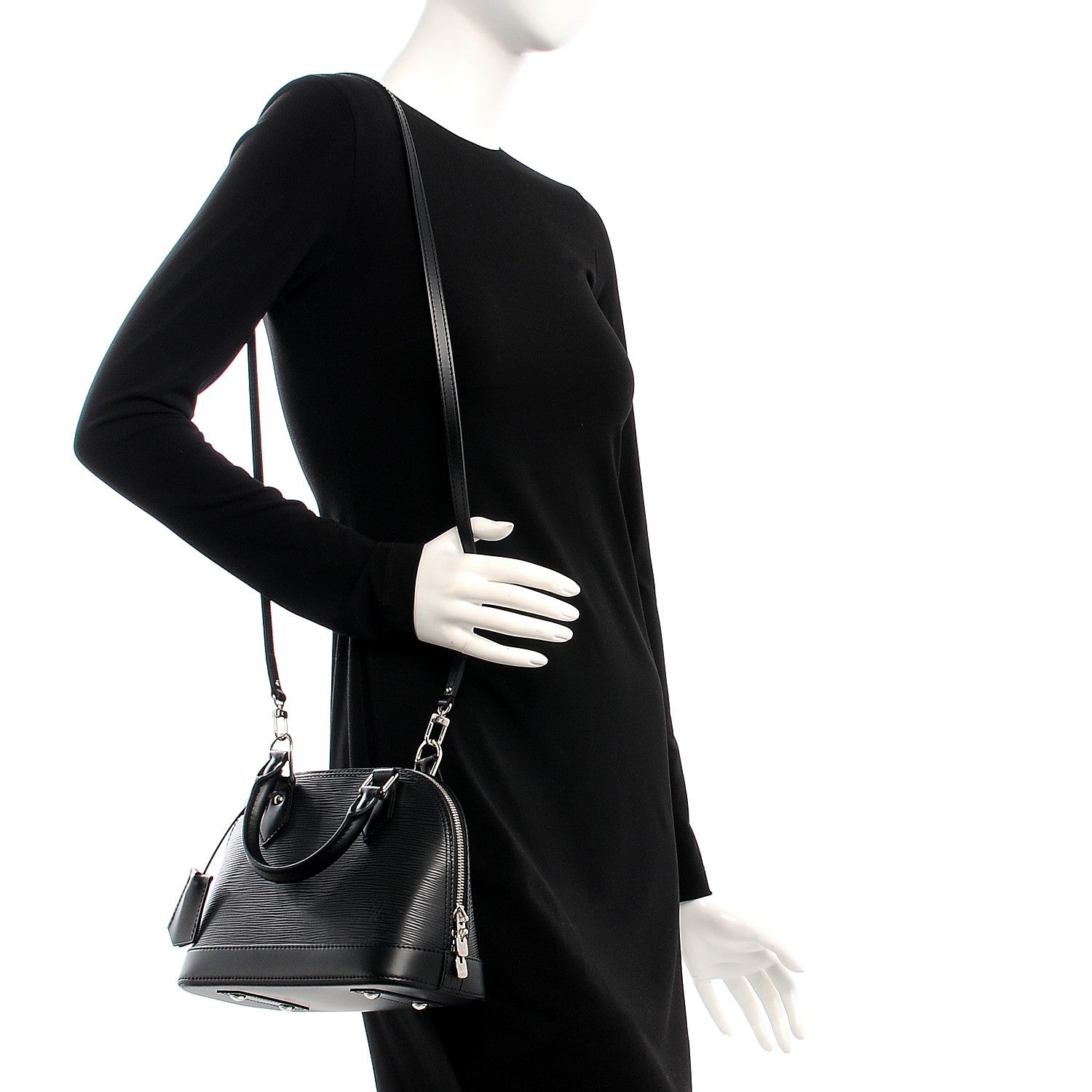 Louis Vuitton Epi Alma BB Black 2 of 7