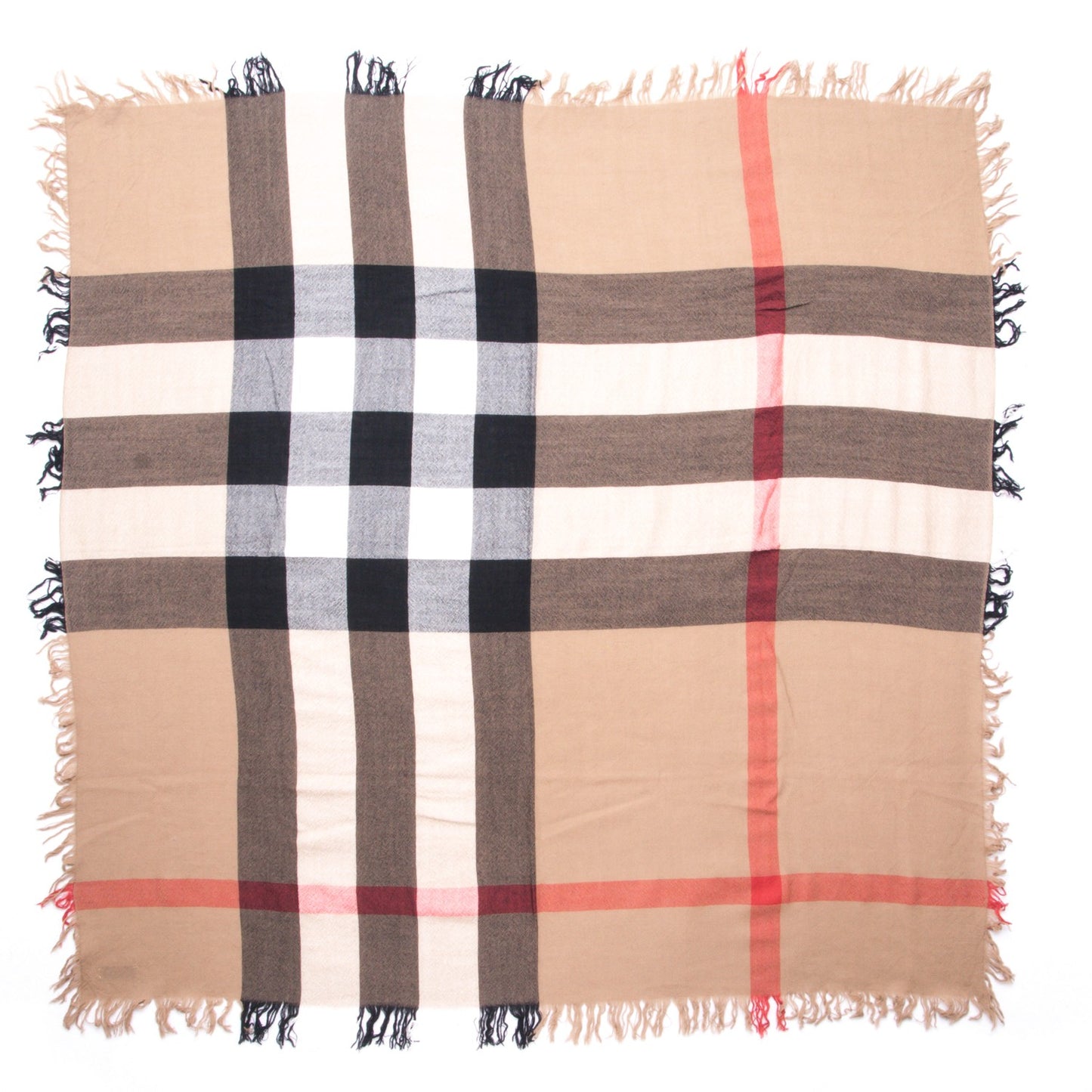 Merino Wool House Check Scarf