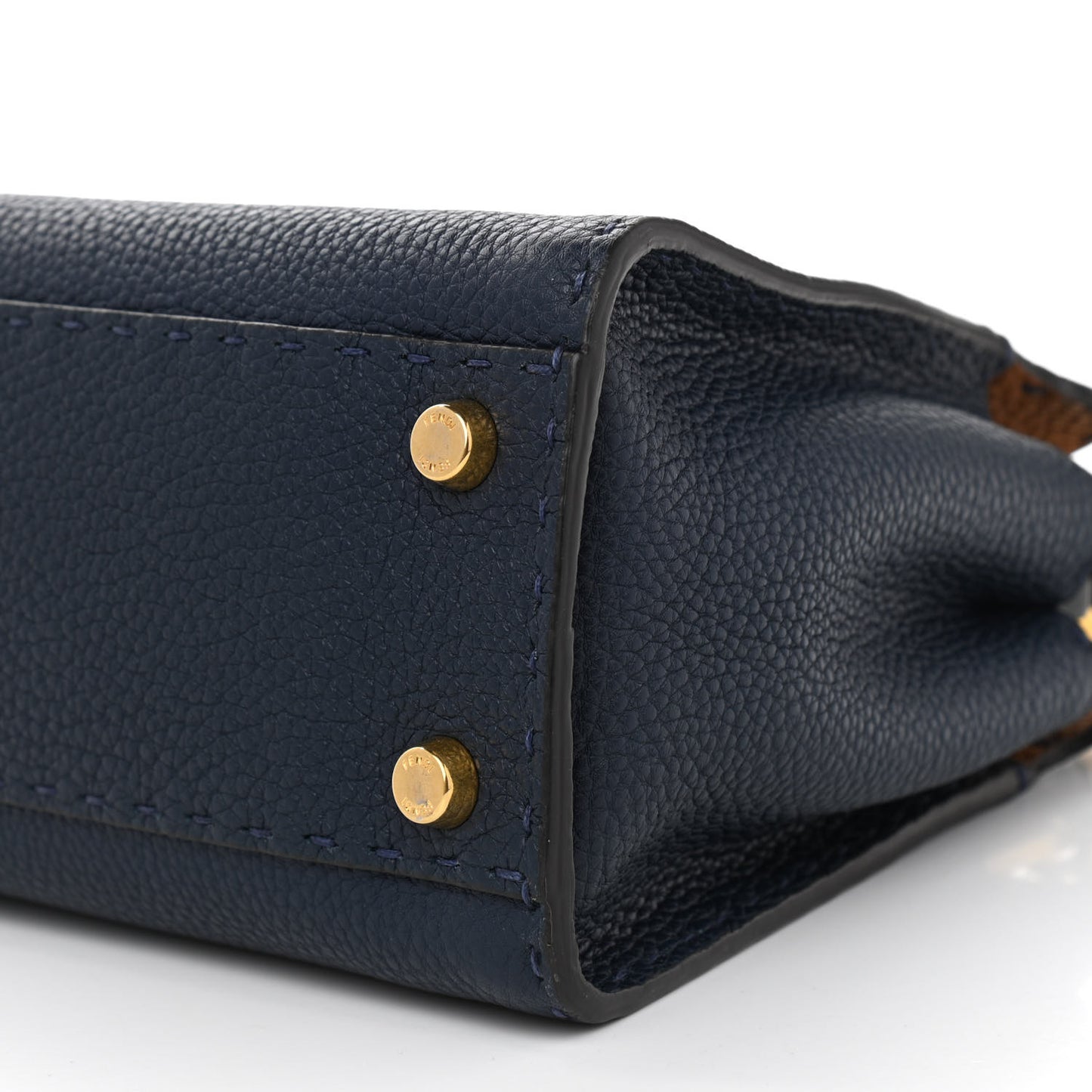 Cuoio Romano Selleria Bi-Color Medium Peekaboo Iconic Essentially Satchel Indaco Saddler