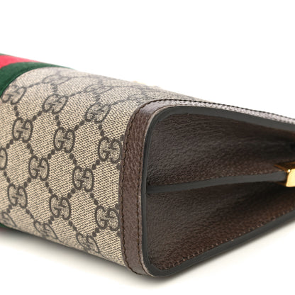 Gucci GG Supreme Monogram Web Small Ophidia Chain Shoulder Bag Brown 7 of 12
