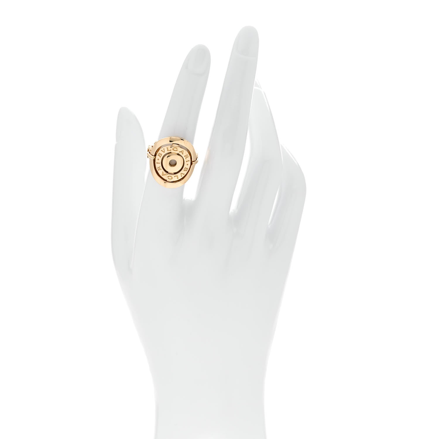 Bulgari 18K Yellow Gold Astrale Cerchi Ring 50 5.5 2 of 6
