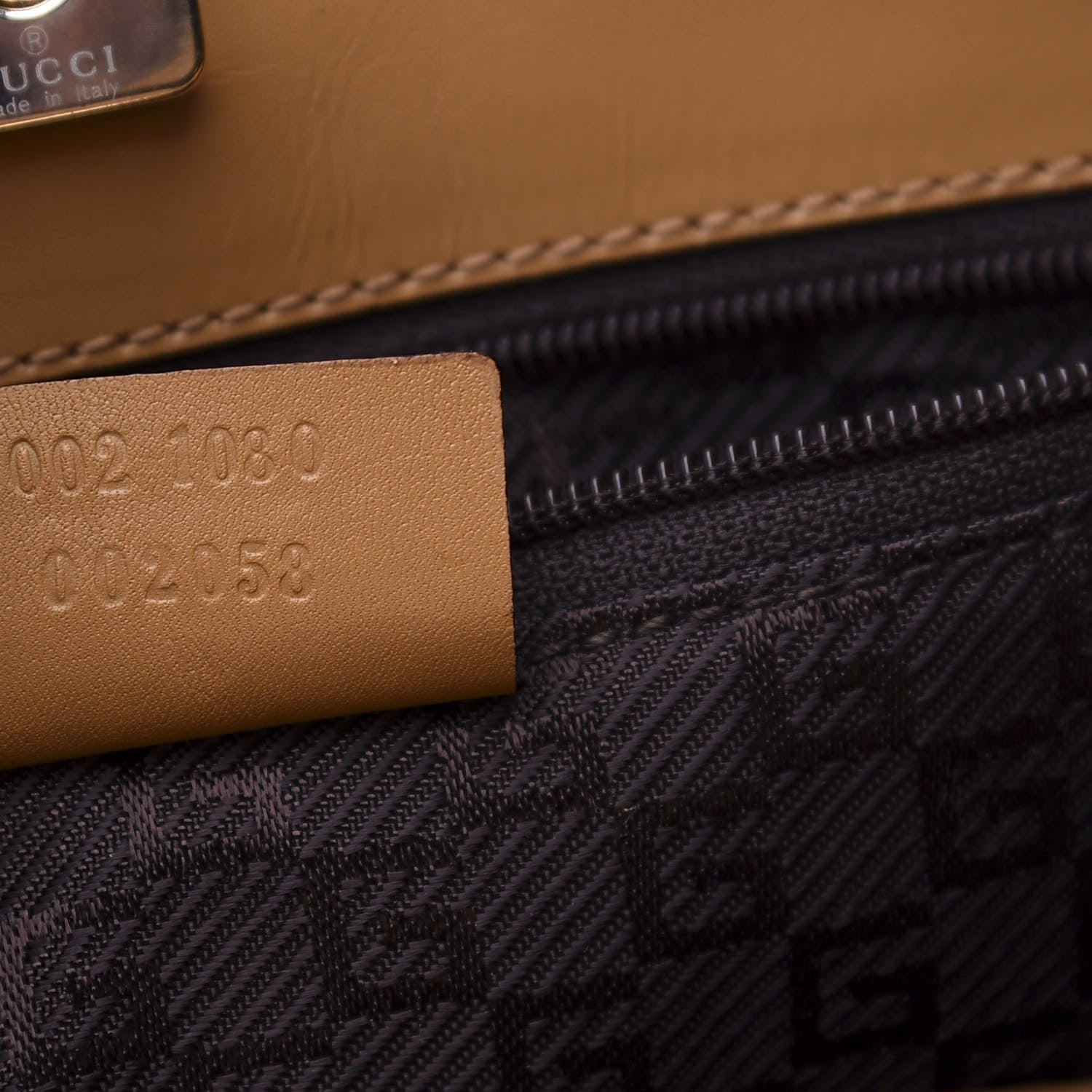 Gucci Suede Double Pocket Tote Beige 6 of 9