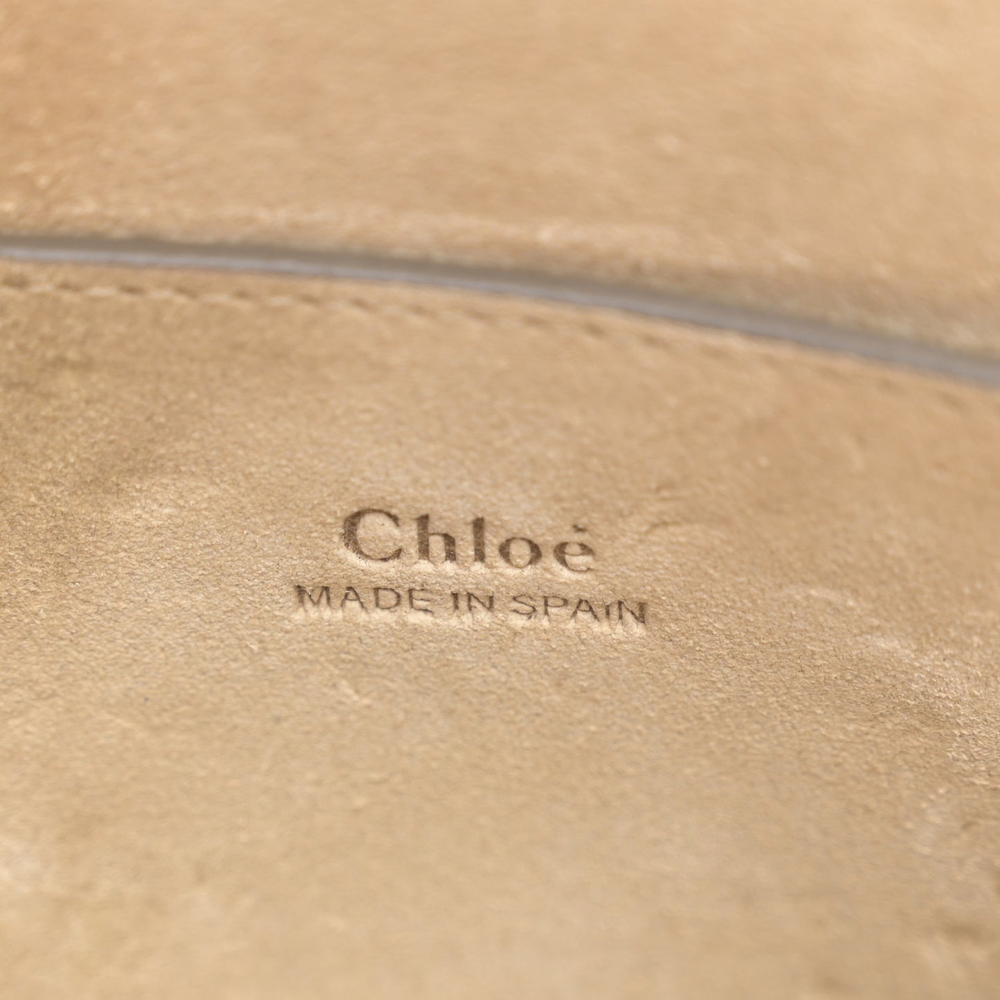 Suede Calfskin Small Faye Shoulder Bag Motty Grey