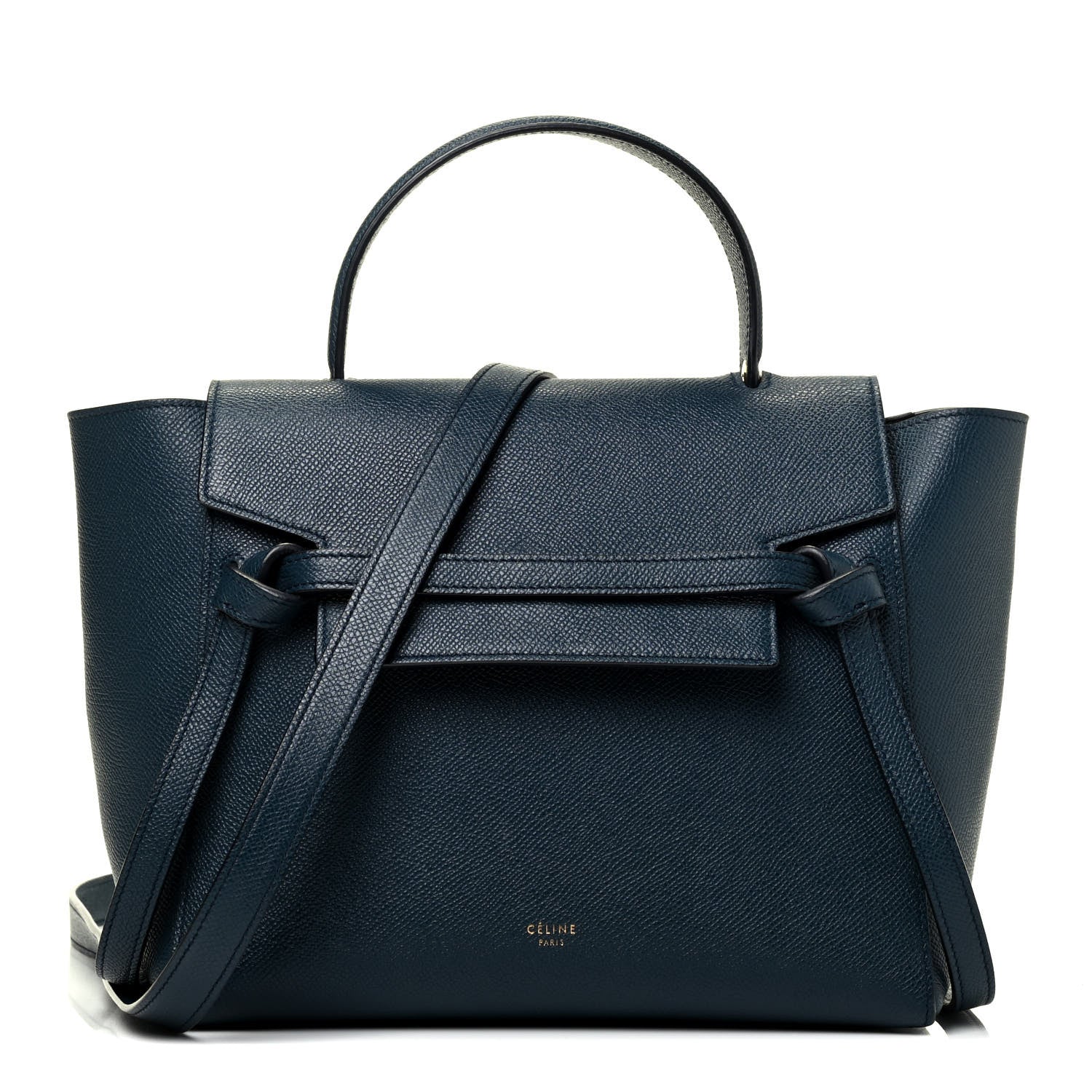 Celine Baby Grained Calfskin Micro Belt Bag Abyss Blue 1 of 10