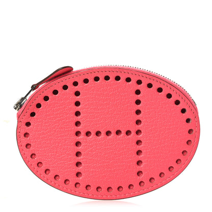 Hermes Chevre Mysore Evelyne Coin Purse Rose Lipstick 1 of 8