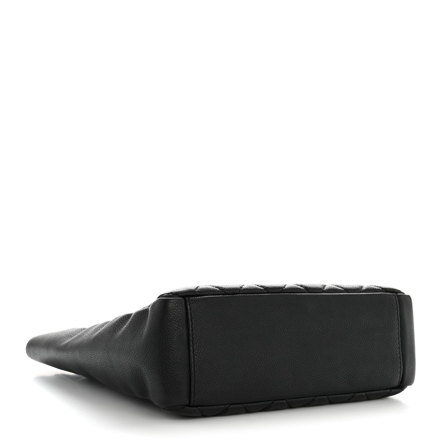 Caviar Quilted Petit Shopping Tote PST Black