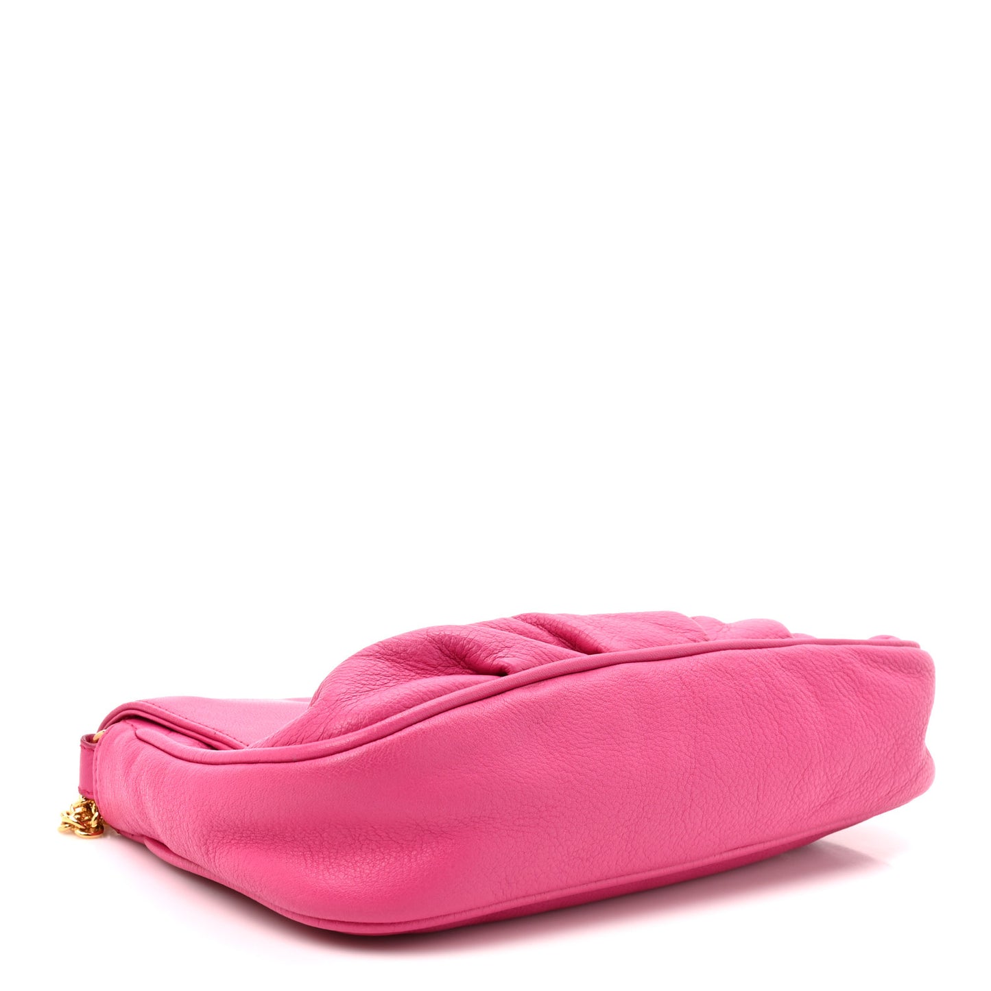 Vitello Flamingo Fendista Pouchette Crossbody Lampone