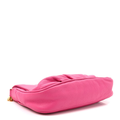 Fendi Vitello Flamingo Fendista Pouchette Crossbody Lampone 3 of 9