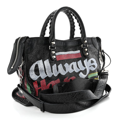 Balenciaga Agneau Arena Car Tag Classic Silver Hardware S City Black TBC 3 of 14