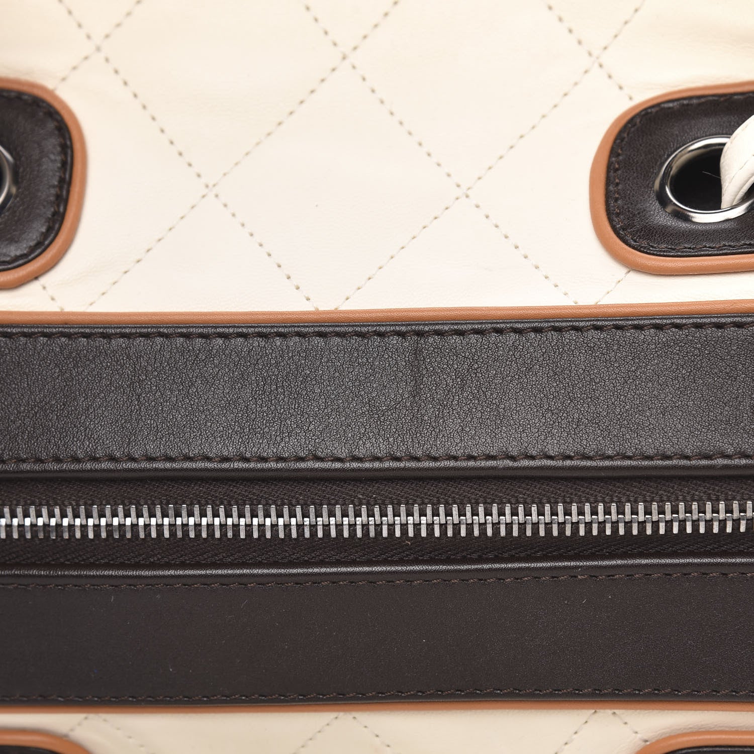 Chanel Lambskin Quilted Bowler White 11 of 11