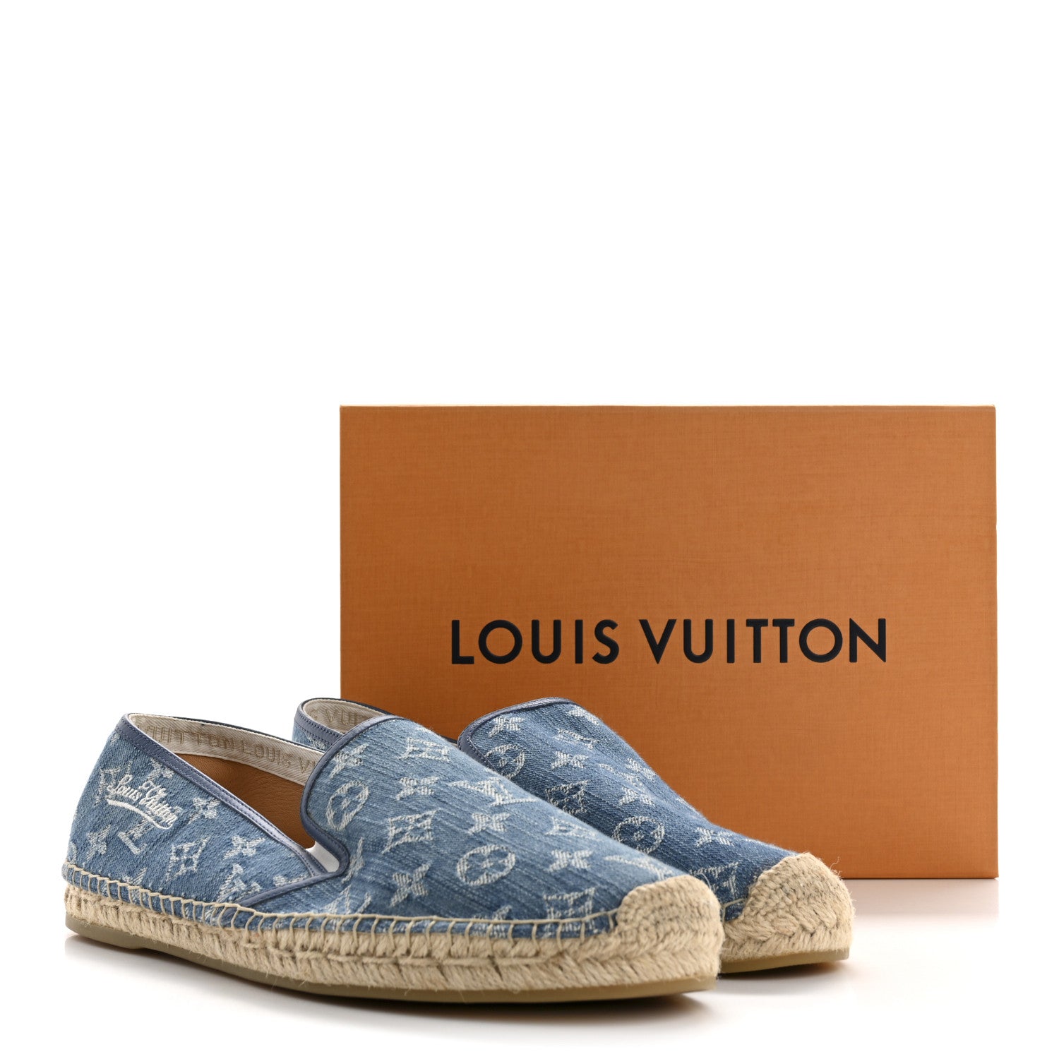 Louis Vuitton Monogram Denim Mens Bidart Espadrilles 9.5 Blue 11 of 11