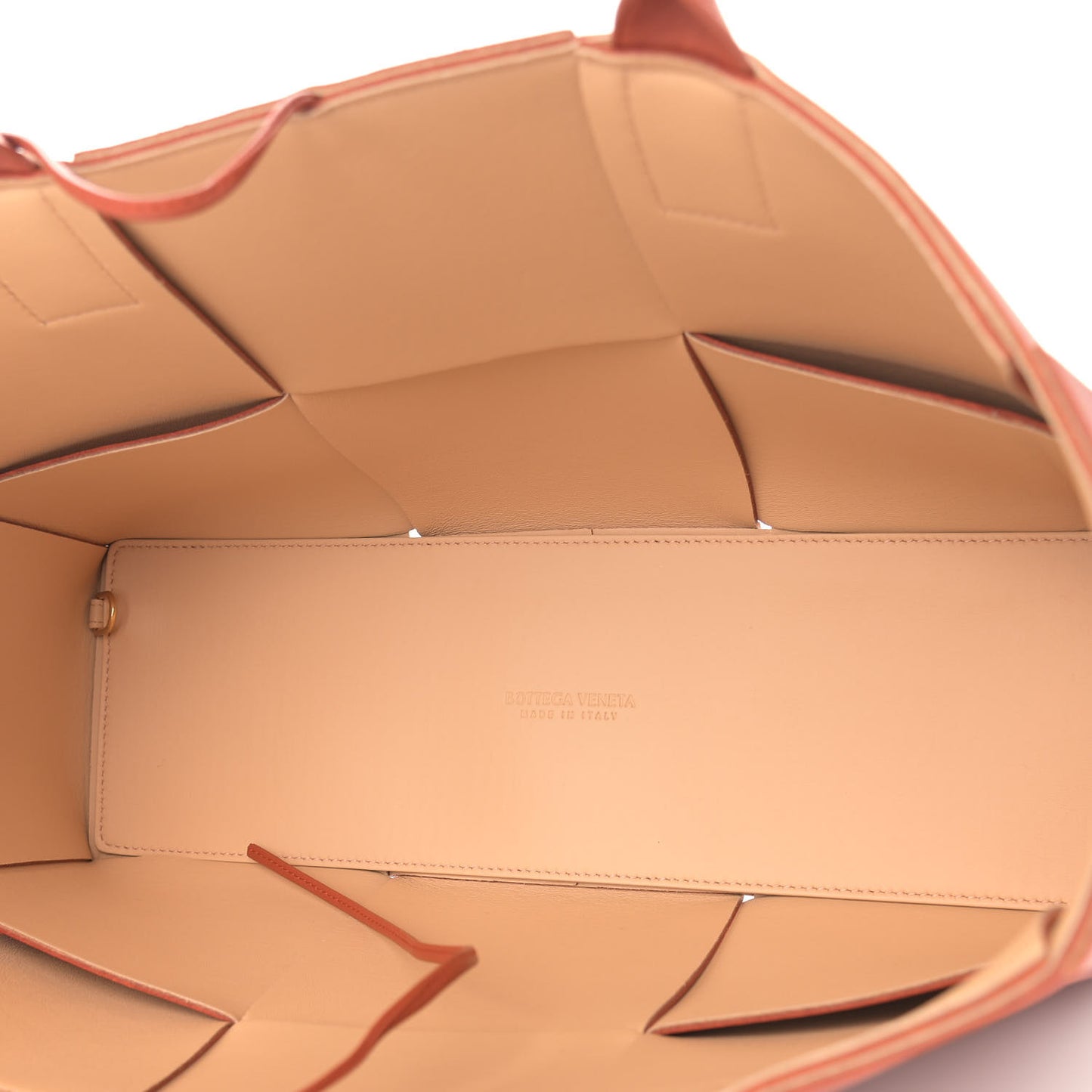 Nappa Maxi Intrecciato Medium Arco Tote Maple