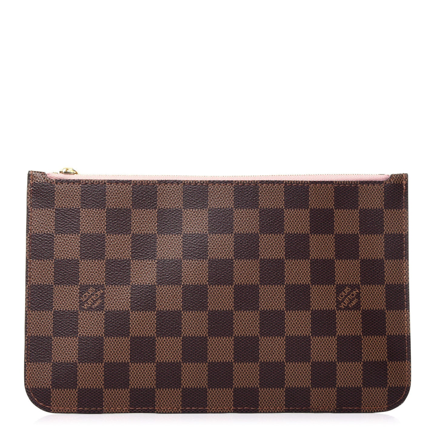 Damier Ebene Neverfull MM GM Pochette Rose Ballerine