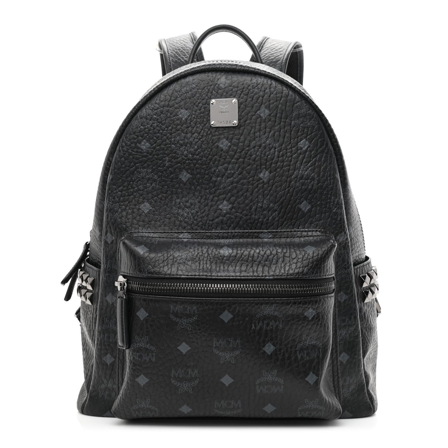 Visetos Medium Side Studs Stark Backpack Black