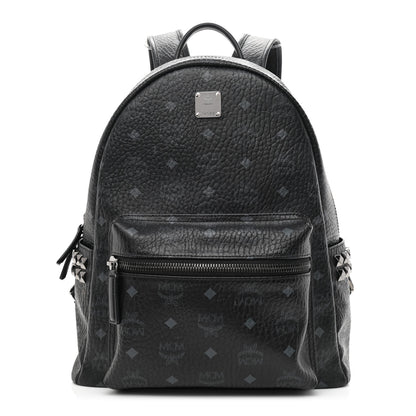 MCM Visetos Medium Side Studs Stark Backpack Black 1 of 15