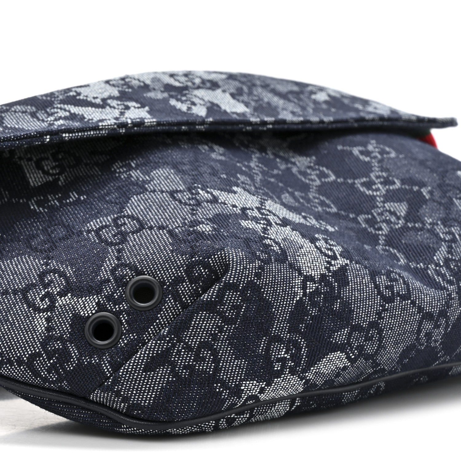 Gucci Denim GG Monogram Camouflage Belt Bag Blue 10 of 10