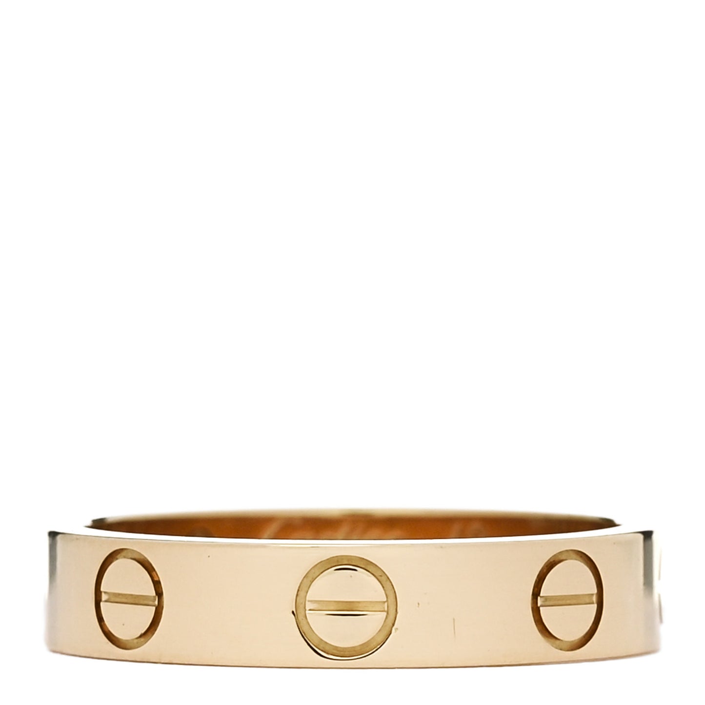 18K Yellow Gold 3.5mm LOVE Wedding Band Ring 49 4.75