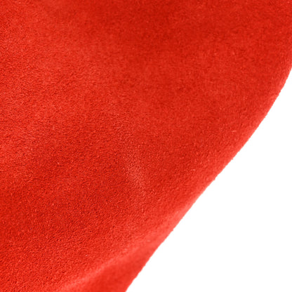 Celine Drummed Calfskin Suede Medium Trapeze Vermillion 11 of 12
