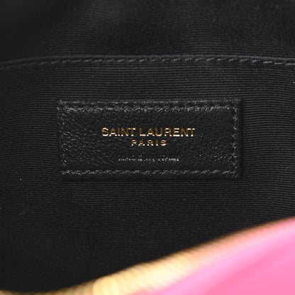 Saint Laurent Suede Matelasse Monogram Lou Camera Bag Rose 6 of 11