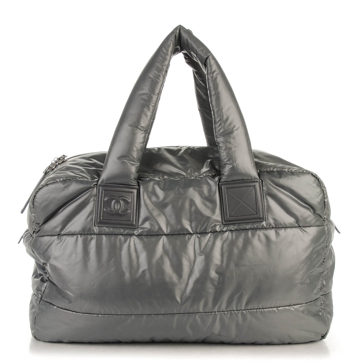 Nylon Coco Cocoon Medium Reversible Tote Grey