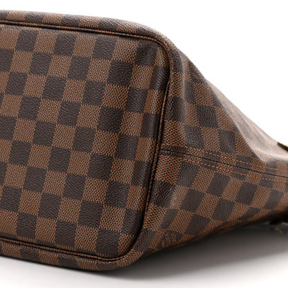 Louis Vuitton Damier Ebene Neo Neverfull MM Rose Ballerine 10 of 11
